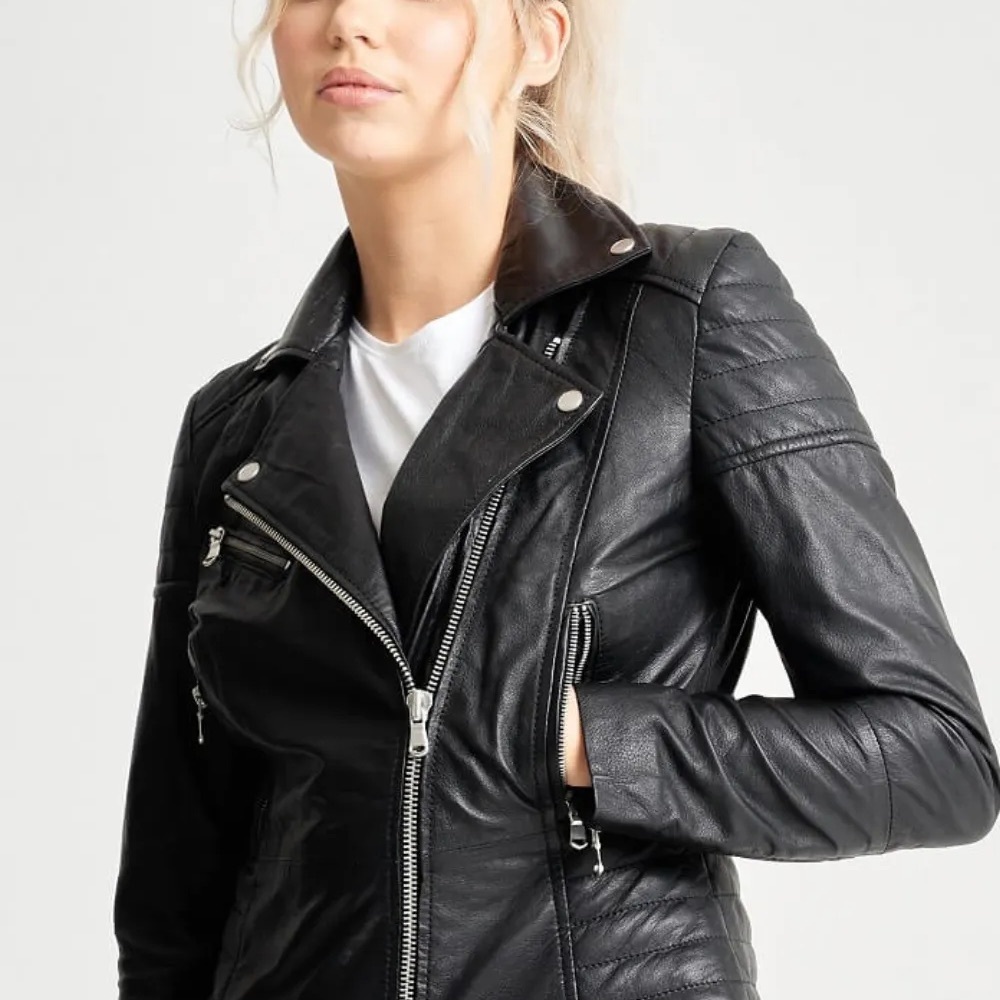 Women's Black Leather Jacket